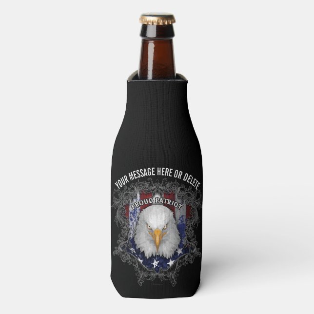 Enfriador De Botellas Orgulloso American Patriot Bottle Cooler (Frente de la botella)