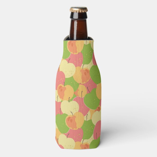 Enfriador De Botellas Ornamento con manzanas (Frente de la botella)