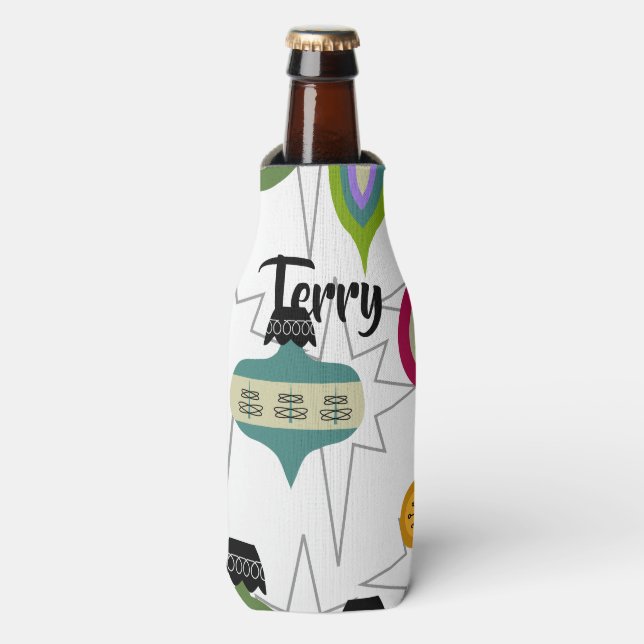 Enfriador De Botellas Ornamentos atómicos (Frente de la botella)