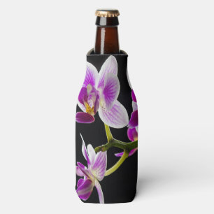 Enfriador De Botellas Orquídea blanca y púrpura