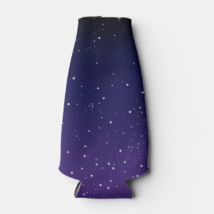 Enfriador De Botellas Oscuro Purple Starry Night Sky