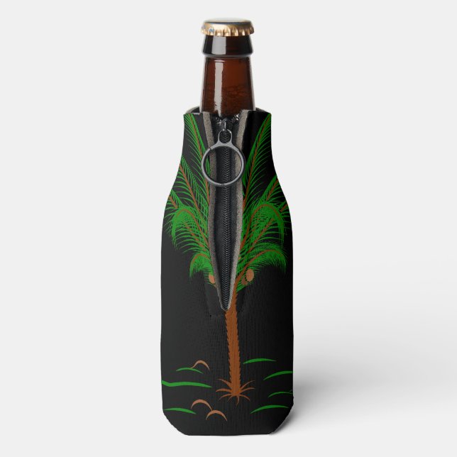 Enfriador De Botellas Palm Tree tropical (Reverso de la botella)