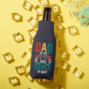 Enfriador De Botellas Papá que es jugador; videojuegos; regalo de papá