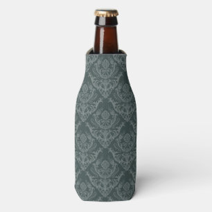 Enfriador De Botellas Papel pintado floral verde de lujo del damasco