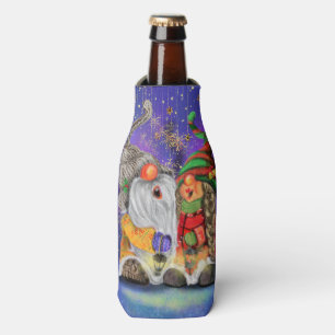 Enfriador De Botellas Pareja de dulces gnomos cantando canción feliz de