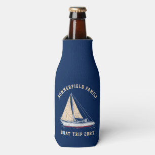 Enfriador De Botellas Paseo en barco familiar de vela náutica