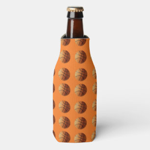 Enfriador De Botellas Patrón de baloncesto naranja,