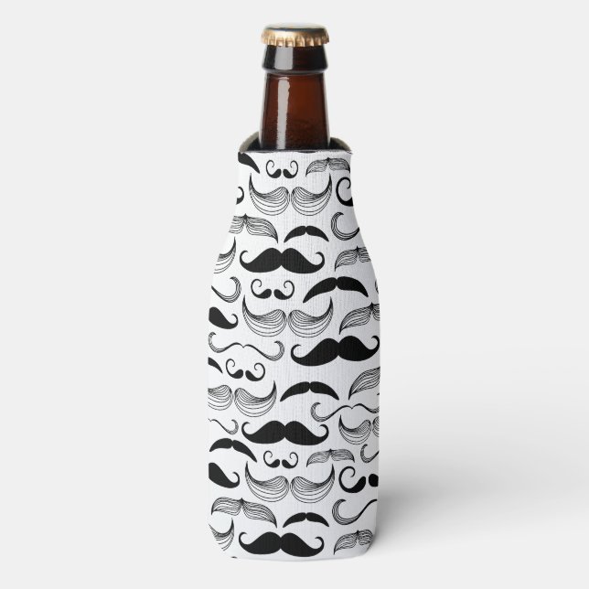 Enfriador De Botellas Patrón de bigote (Frente de la botella)