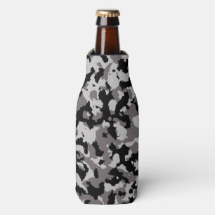Enfriador De Botellas Patrón de camuflaje gris militar
