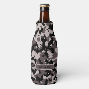 Enfriador De Botellas Patrón de camuflaje marrón militar personalizado