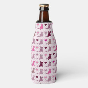 Enfriador De Botellas Patrón de chicas de gatito