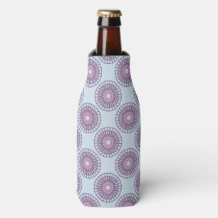 Enfriador De Botellas Patrón de círculo rosa y púrpura Kaleidoscopio Pas