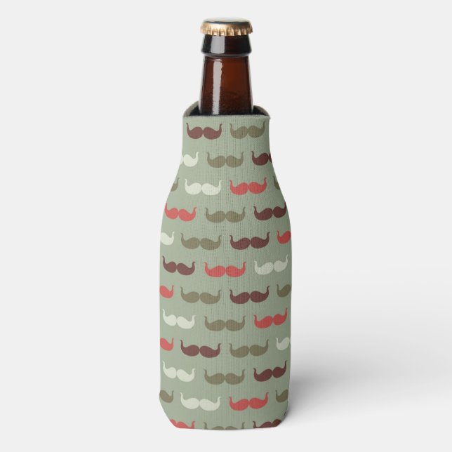 Enfriador De Botellas Patrón de cosecha con bigote (Frente de la botella)