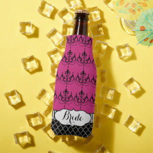 Enfriador De Botellas Patrón de Damask de la lámpara de araña de la novi