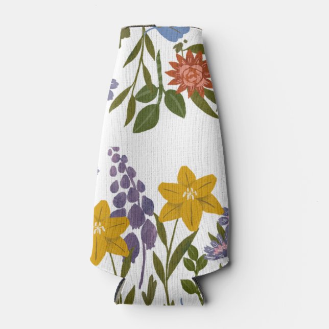 Enfriador De Botellas Patrón de flores (Anverso)