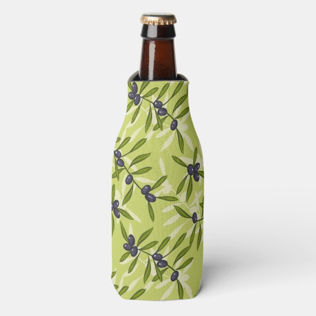Enfriador De Botellas Patrón de olivo (Frente de la botella)