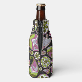 Enfriador De Botellas Patrón de paisley púrpura