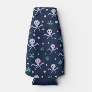 Enfriador De Botellas Patrón de pulpo bajo el mar