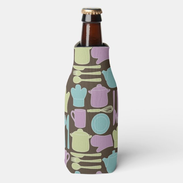 Enfriador De Botellas Patrón de utensilios de cocina 2 (Frente de la botella)