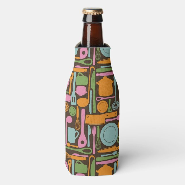 Enfriador De Botellas Patrón de utensilios de cocina 3 (Frente de la botella)