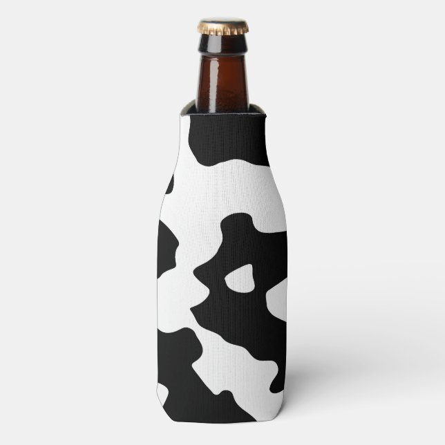 Enfriador De Botellas Patrón de vaca negro y blanco (Frente de la botella)
