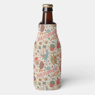 Enfriador De Botellas Patrón De Verano Con Helado