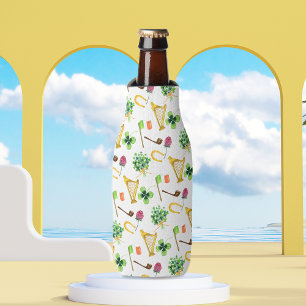 Enfriador De Botellas Patrón del Día del Arpa Celta St. Patrick