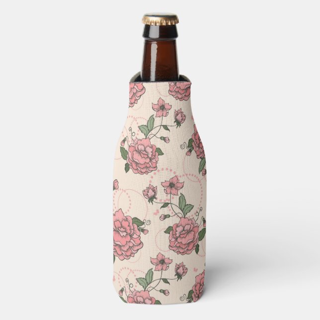 Enfriador De Botellas Patrón floral 5 2 (Frente de la botella)