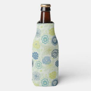 Enfriador De Botellas Patrón floral elegante con flores adorables