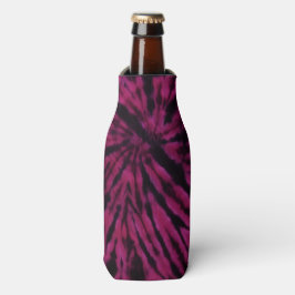 Enfriador De Botellas Patrón Retro Hippie Morado Rosa Negro Tie-Dye 