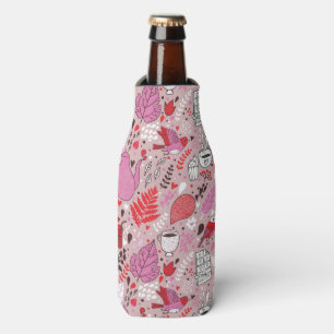 Enfriador De Botellas Patrón sabroso con aves y flores