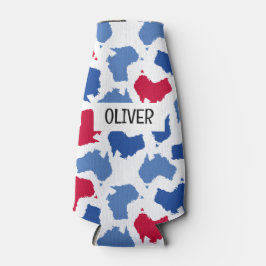 Enfriador De Botellas Patrón sin foco del Día de Australia