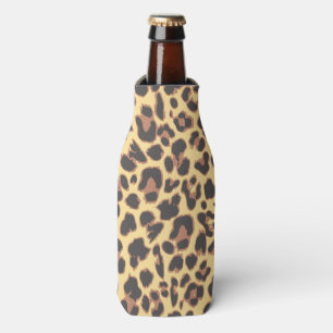 Enfriador De Botellas Patrones de piel animal de impresión de leopardo