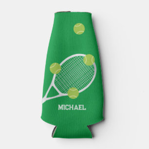 Enfriador De Botellas Pelota de raqueta de tenis verde personalizada