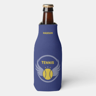 Enfriador De Botellas Pelota de tenis de nombre personalizado con alas