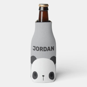 Enfriador De Botellas Pequeño oso oso panda con nombre personalizado