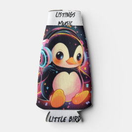 ENFRIADOR DE BOTELLAS PEQUEÑO PÁJARO ESCUCHANDO 🎧 IMAGEN EN REFRIGERADO