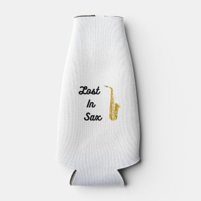 Enfriador De Botellas Perdido en saxo con saxofón en un (Anverso)