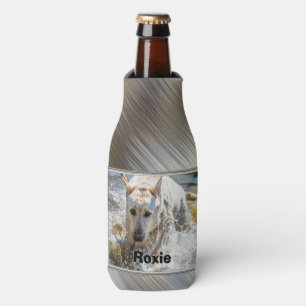 Enfriador De Botellas Personalice: imagen de Labrador amarillo enmarcada