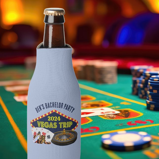 Enfriador De Botellas Personalizable Bachelor Party Las Vegas Trip Casin (Subido por el creador)