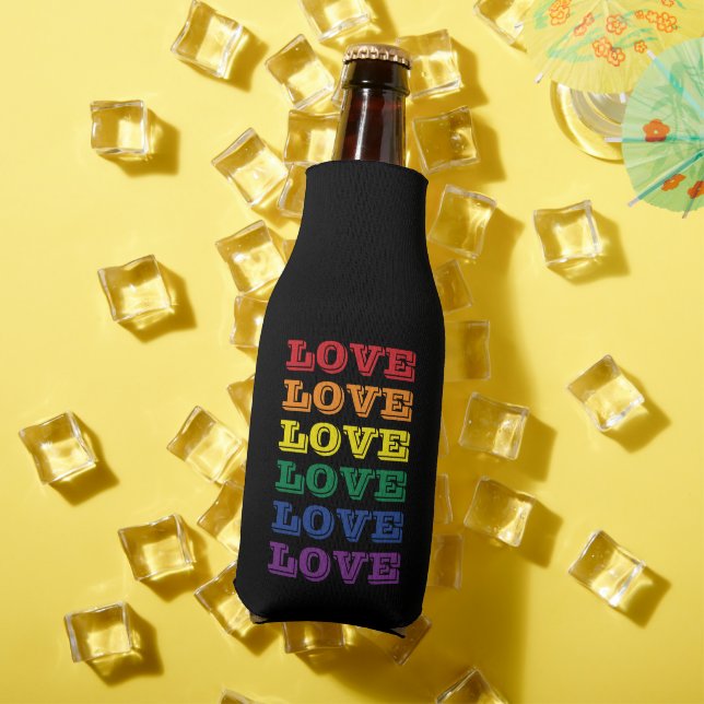 Enfriador De Botellas PERSONALIZABLE de amor del orgullo gay LGBTQ repit (Verano in situ)