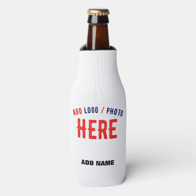 ENFRIADOR DE BOTELLAS PERSONALIZABLE MODERNO ESTILO BLANCO VERIFICADO MA (Frente de la botella)