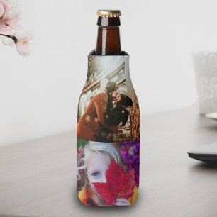 Enfriador De Botellas Personalizado 4 plantillas de fotos de doble cara