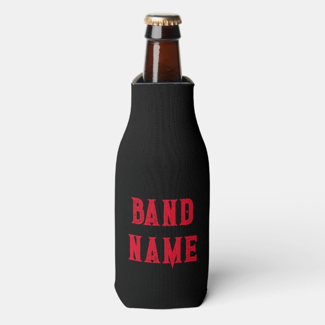 Enfriador De Botellas Personalizado Band Merch (Frente de la botella)