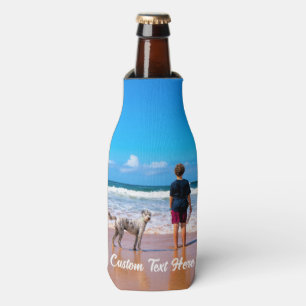 Enfriador De Botellas Personalizado Foto Frasco de texto Refrigerar sus 