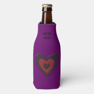 Enfriador De Botellas Personalizado Gótico Melting Love Heart