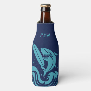 Enfriador De Botellas Personalizado monograma, texto y año refrigerador