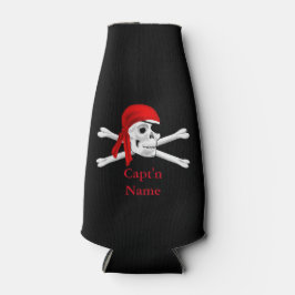 Enfriador De Botellas Personalizado Pirata Capitán Frasco