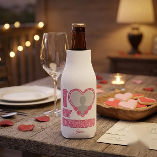 Enfriador De Botellas Personalizado Te Amo Mi Novio – Agregar Foto y Nom