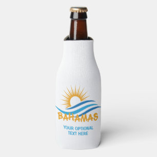 Enfriador De Botellas Personalizado Textos Bahamas